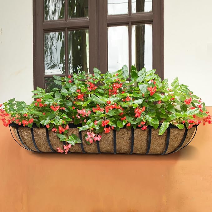 4 Pack 24 Inch Window Deck Railing Planter Boxes - Image 6