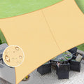 LOVE STORY Rectangle 8'x9' Waterproof Sun Shade Sail Canopy UV Block by LOVESTORY