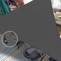 LOVE STORY Right Triangle 8'x11'x13.6' Waterproof Sun Shade Sail Canopy UV Block by LOVESTORY