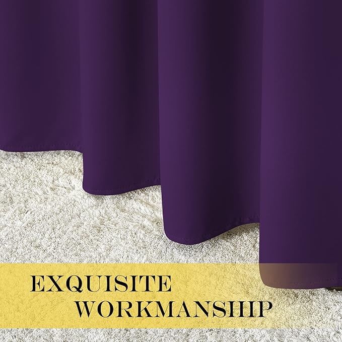 NICETOWN 66 Inch Long Blackout Curtains - Image 5
