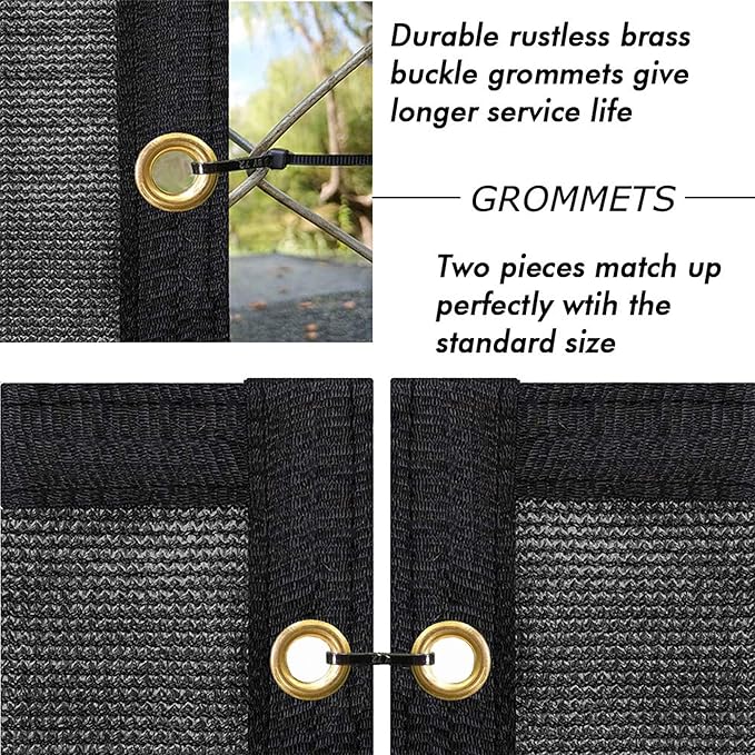 UPGRADE Privacy Fence Screen 4'x62' Black Outdoor 90% Visibility Blockage 170 - Image 3