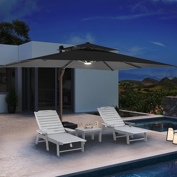 10 X 13 FT Cantilever Patio Umbrella - Image 3
