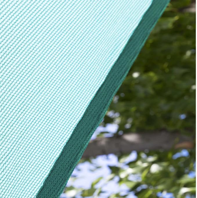 Amgo Custom Size 9' x 18' x 20.1' Turquoise Triangle Sun Shade Sail Order to - Image 8