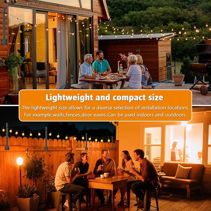 AILBTON 10 Pack 2.8Ft String Light Poles, Light Poles - Image 5