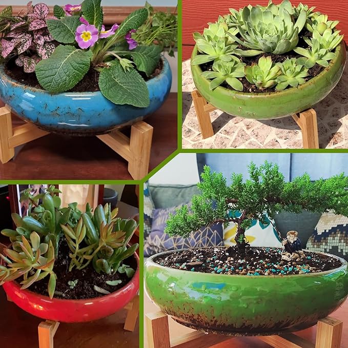 ARTKETTY Ceramic Succulent Planter, 10 inch - Image 6