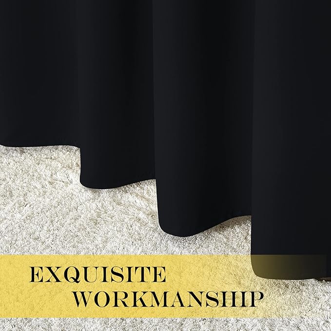 NICETOWN Blackout Patio Curtain Extra Wide and Long W100 x L120, Grommet Top - Image 6