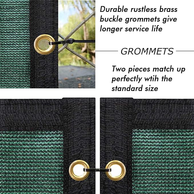 UPGRADE Privacy Fence Screen 6'x35' Dark Green Outdoor 90% Visibility Blockage - Image 3