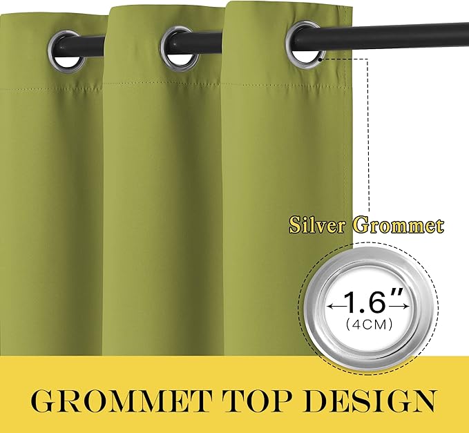 NICETOWN 66 Inch Long Blackout Curtains - Image 6