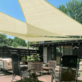 LOVE STORY Custom Size 10'x18'x20.6' Butter Cream Sun Shade Sail Right Triangle by LOVESTORY