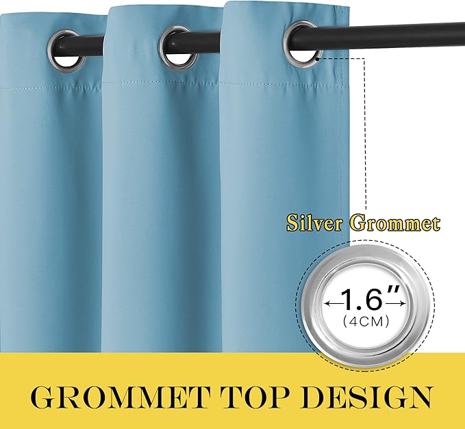 NICETOWN Blackout Curtains 63 inches Long - Image 6