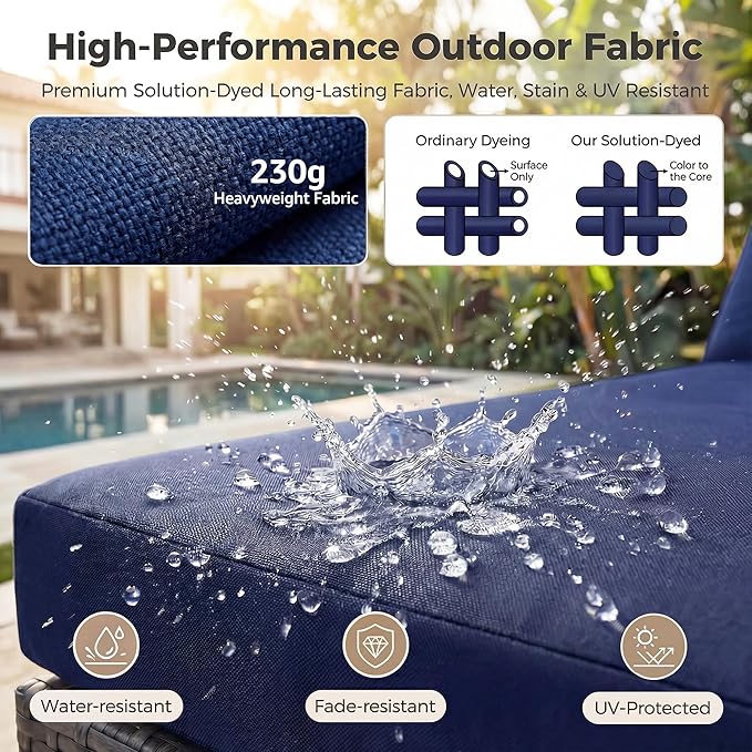NICESOUL 13 Piece Patio Furniture - Image 8
