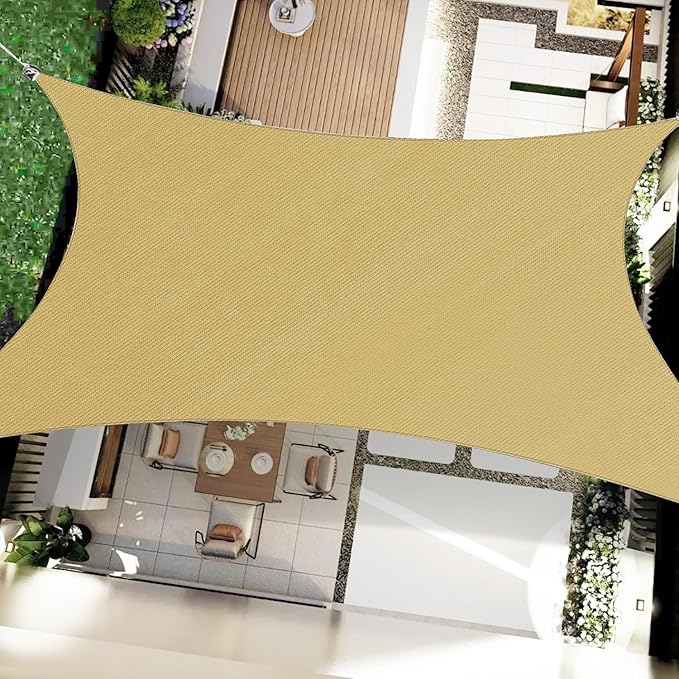 12' x 16' Rectangle Sun Shade Sail Canopy UV Block Sunshade by OOTONAT