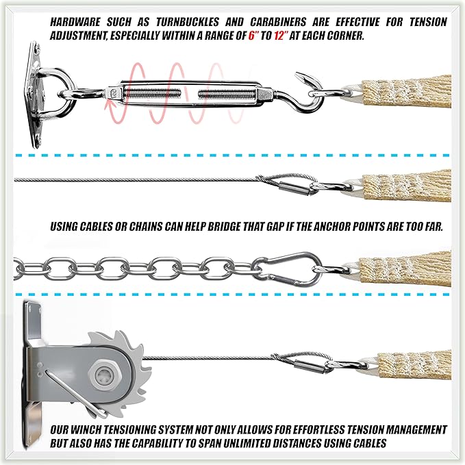 ColourTree 14' x 20' Brown Rectangle CTAPS16 Sun Shade Sail Canopy Mesh Fabric - Image 7