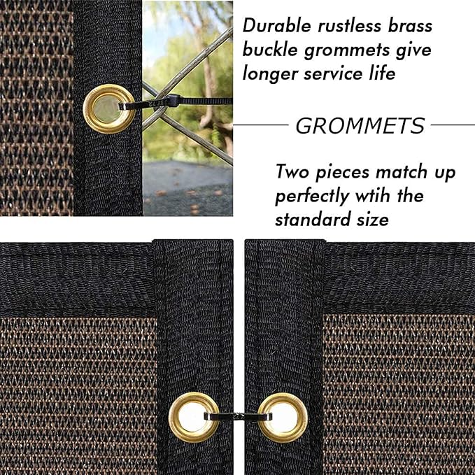 UPGRADE Privacy Fence Screen 6'x59' Brown Outdoor 90% Visibility Blockage 170 - Image 4