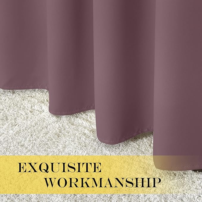 NICETOWN Blackout Curtains for Sliding Glass Door Room Divider Noise Reduce - Image 6