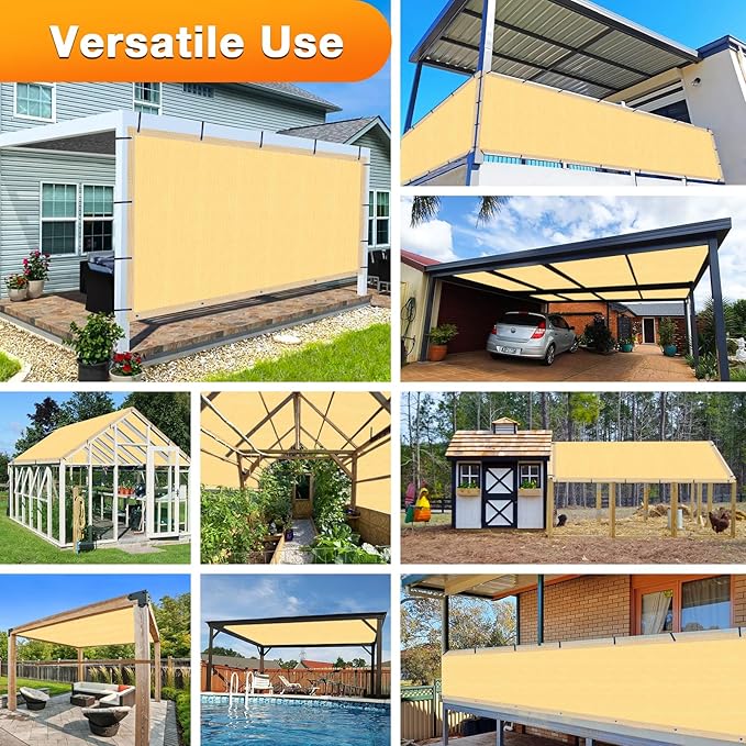 Artpuch Outdoor Pergola Shade Cover 22x23 FT Sun Shade Cloth - Image 6