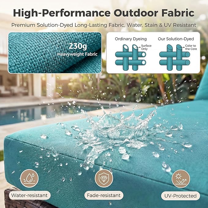 NICESOUL10 Piece Outdoor Couch Furniture Set - Image 9