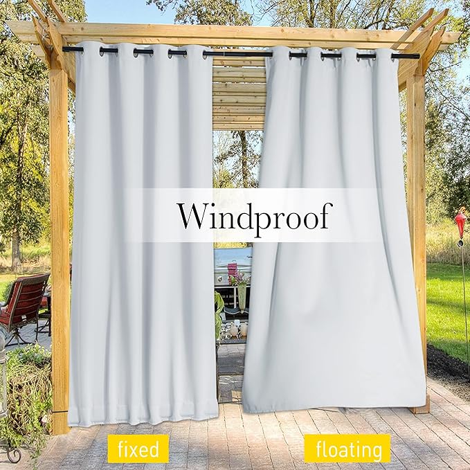 NICETOWN 2 Panels Weighted Blackout Curtains - Image 8