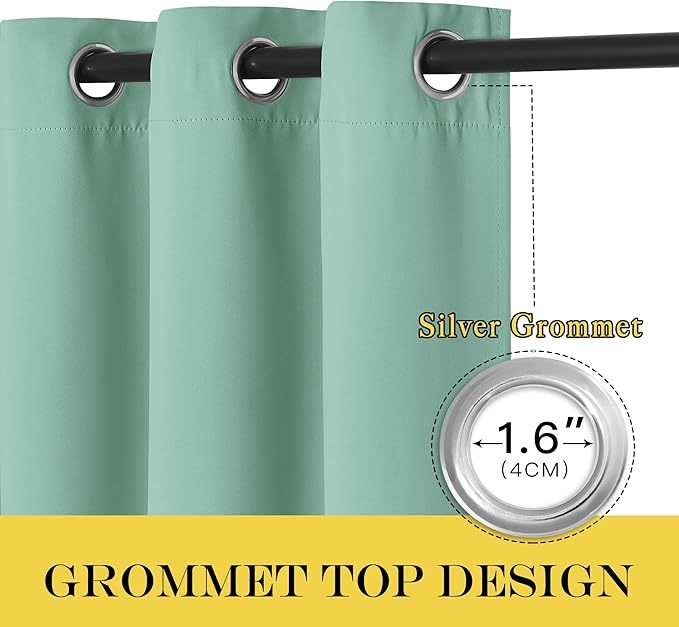 NICETOWN Blackout Curtains for Sliding Glass Door Room Divider Noise Reduce - Image 5
