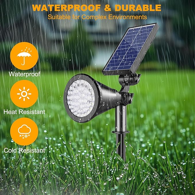 Solar Spotlight Outdoor Waterproof, 36 LED Outdoor Solar Lights - Image 6