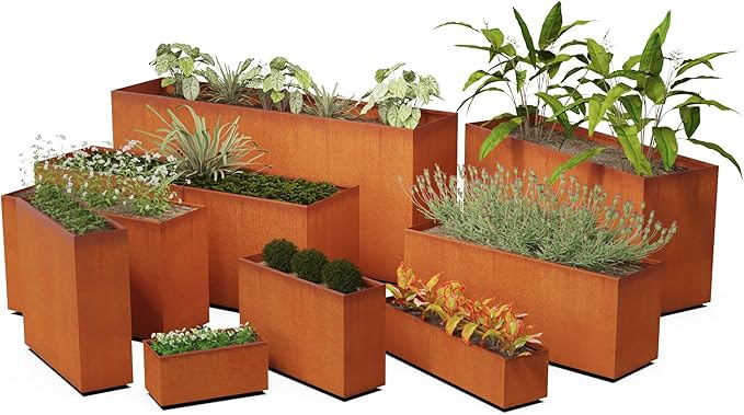 Plantercraft Corten Steel Planters | 46 Inch Large Rectangular Planters - Image 6