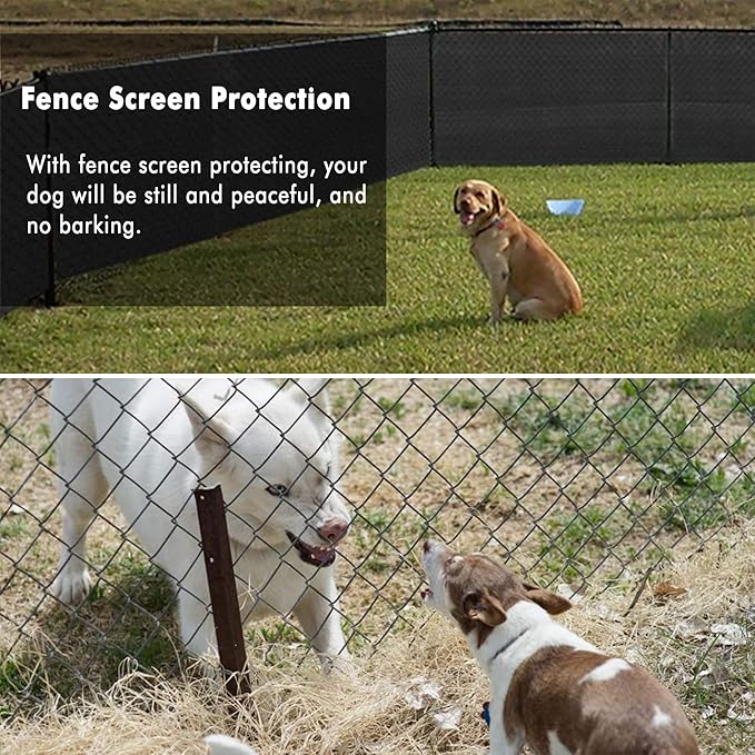UPGRADE Privacy Fence Screen 6'x63' Black Outdoor 90% Visibility Blockage 170 - Image 6