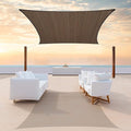 ColourTree TAPR1616 Custom Size 21' x 23' Brown Sun Shade Sail Canopy UV Block by ColourTree