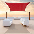 ColourTree 10' x 20' Red Rectangle CTAPS16 Sun Shade Sail Canopy Mesh Fabric UV by ColourTree