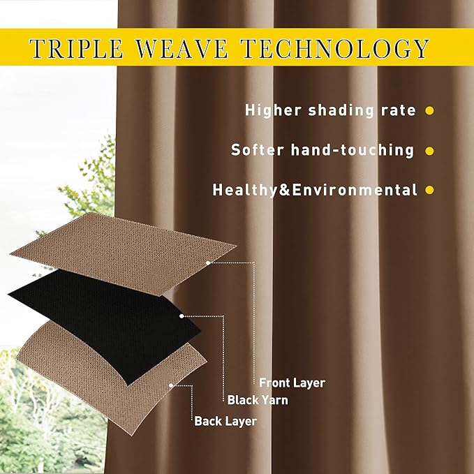 NICETOWN 2 Panels Outdoor Curtains - Image 5