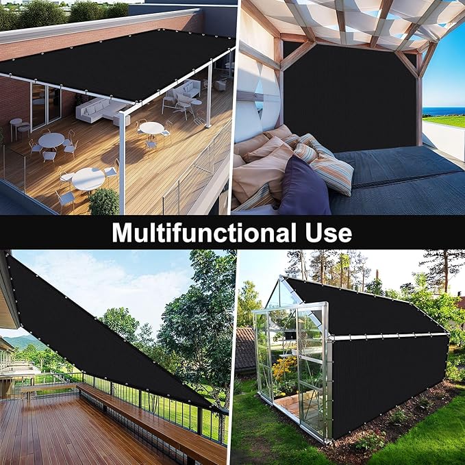 Artpuch 90% Sun Shade Cloth, 10 x 10 FT Pergola Shade Cover Canopy - Image 8
