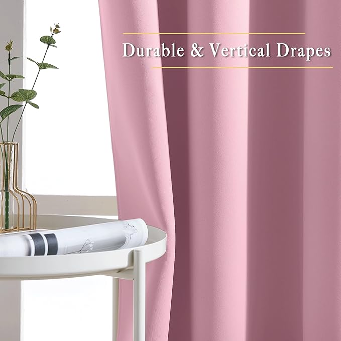 NICETOWN Blackout Curtains for Sliding Glass Door Room Divider Noise Reduce - Image 6