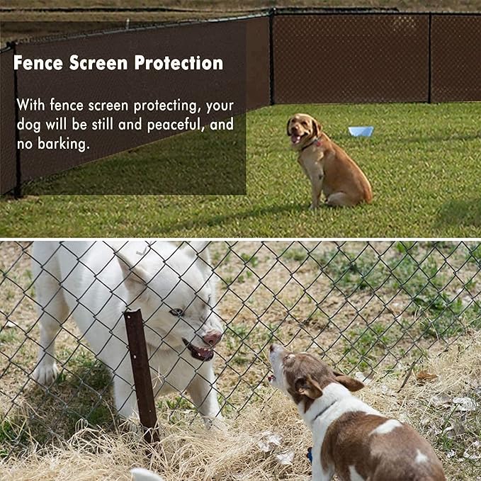 UPGRADE Privacy Fence Screen 6'x54' Brown Outdoor 90% Visibility Blockage 170 - Image 6