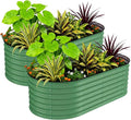 2 Pcs Raised Garden Beds Outdoor 10x4x1.5 ft by GarveeLife