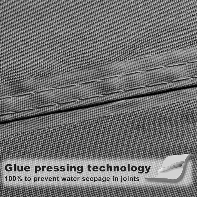 SUNNY GUARD Waterproof Sun Shade Sail 4' x 10' Charcoal Rectangle UV Block - Image 3