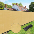 UPGRADE Privacy Fence Screen 5'x28' Sand Outdoor 90% Visibility Blockage 170 by UPGRADE