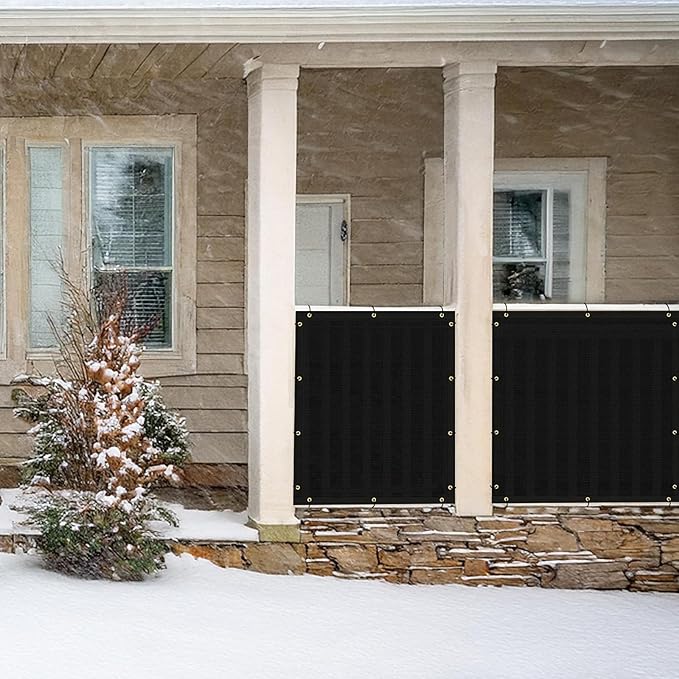 UPGRADE Privacy Fence Screen 4'x40' Black Outdoor 90% Visibility Blockage 170 - Image 7