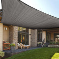 LOVE STORY Custom Size 9'x10' Dark Grey Sun Shade Sail Rectangle UV Block by LOVESTORY