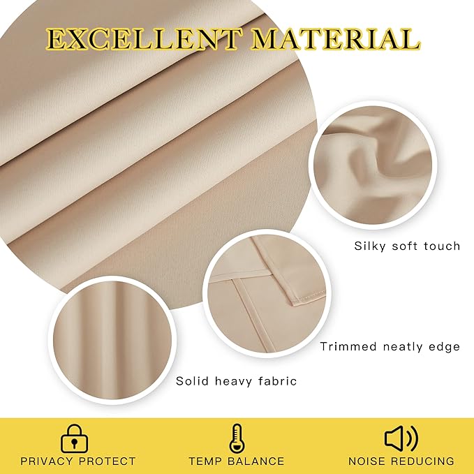 NICETOWN Blackout Drapery Window Curtains - Image 4