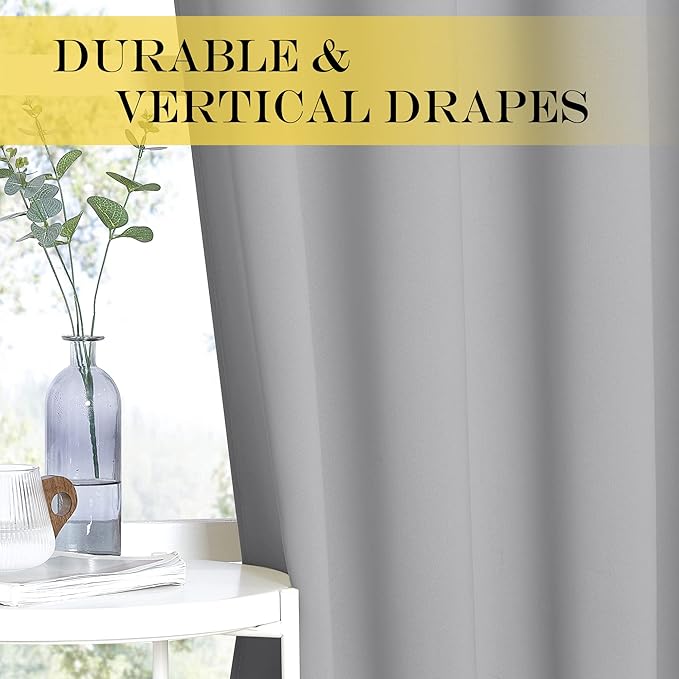NICETOWN Blackout Curtain & Drape 84 inch Length - Image 5