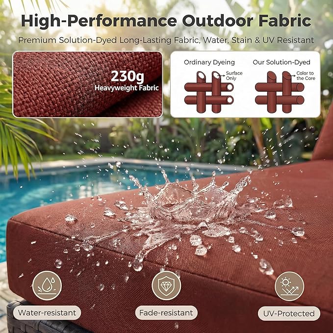 NICESOUL 7 Piece Outdoor Patio Furniture - Image 9