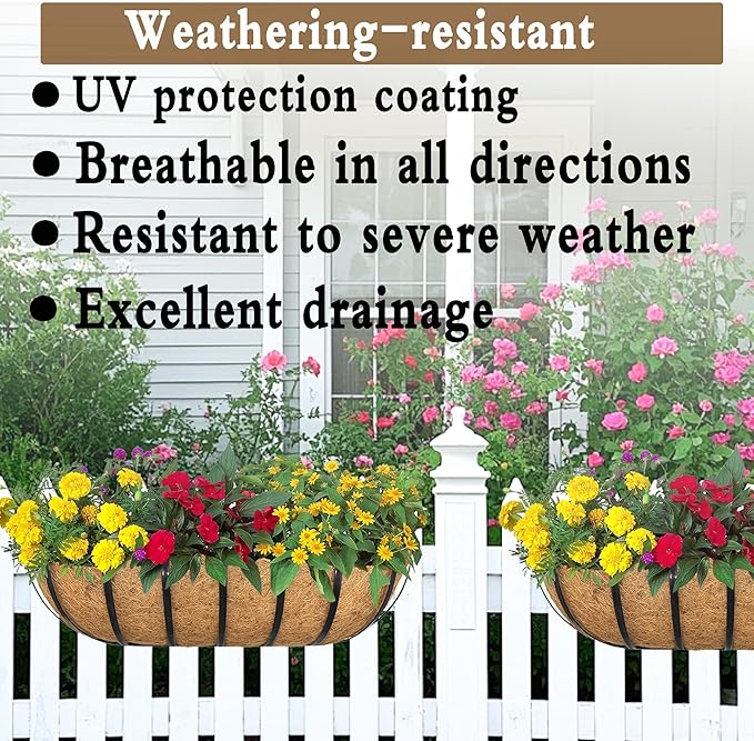 2pack 30-inch Window Sill Window Railing Planters - Image 3