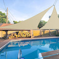 E&K Sunrise 16' x 16' x 16' Sun Shade Sail Triangle Canopy Shade Cover UV Block by EKSUNRISEINC