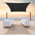 ColourTree TAPR1616 Custom Size 10' x 17' Black Sun Shade Sail Canopy UV Block by ColourTree