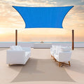 ColourTree TAPR1616 Custom Size 11' x 19' Blue Sun Shade Sail Canopy UV Block by ColourTree