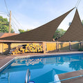 E&K Sunrise 24' x 24' x 24' Sun Shade Sail Triangle Canopy Shade Cover UV Block by EKSUNRISEINC