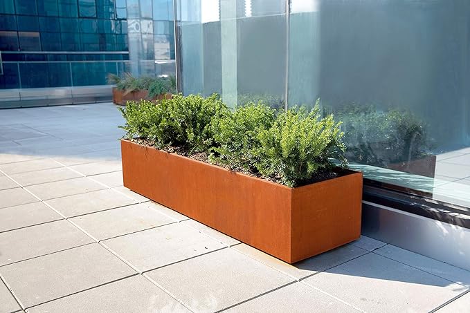 Plantercraft Corten Steel Planters | Large Rectangular Planters - Image 2