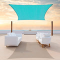 ColourTree 10' x 13' Turquoise Rectangle CTAPS16 Sun Shade Sail Canopy Mesh by ColourTree