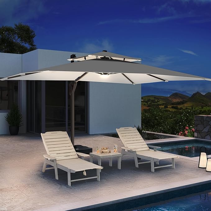 10 X 13 FT Cantilever Patio Umbrella - Image 3