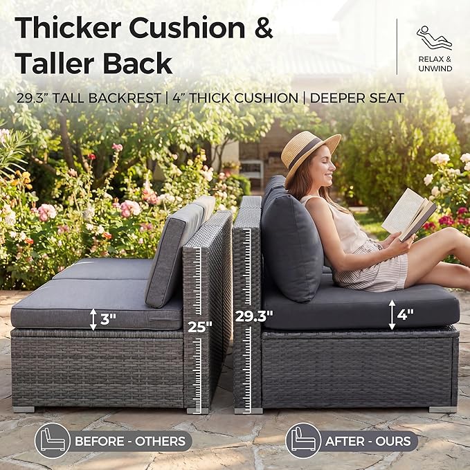 NICESOUL 13 Piece Patio Set - Image 6