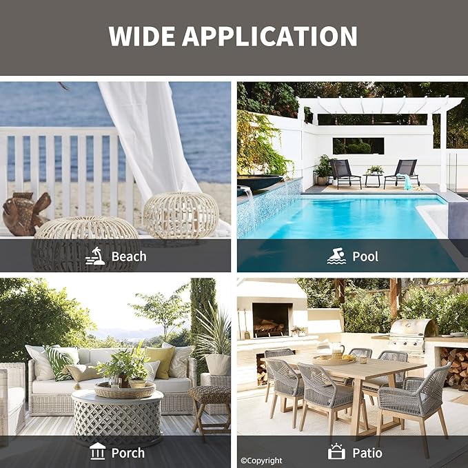 Waterproof Outdoor Curtain W52 x L63 - Image 8